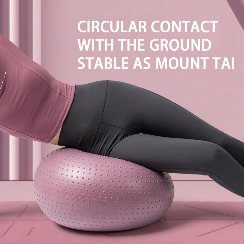 Yoga Ball Exercise Fitness Pilates Donut Balance Fitness Ball
