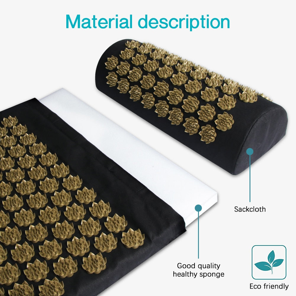 Pranamat Eco Lotus Spike Mat Acupuncture Massage Cushion Kuznetsov's