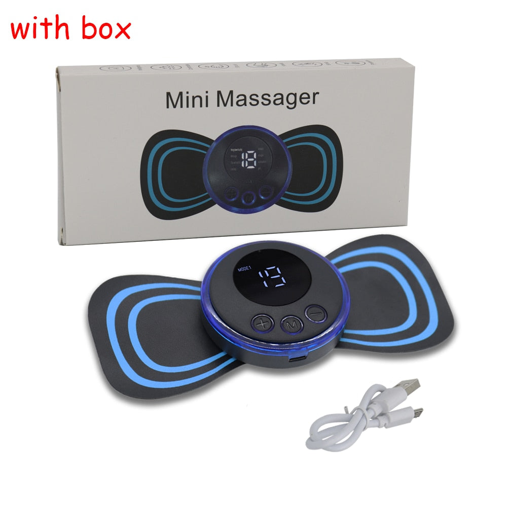 Neck Rechargeable Massager LCD Display EMS Electric Cervical Massage