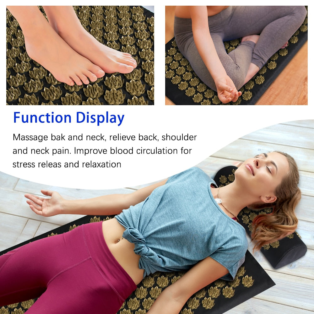 Pranamat Eco Lotus Spike Mat Acupuncture Massage Cushion Kuznetsov's