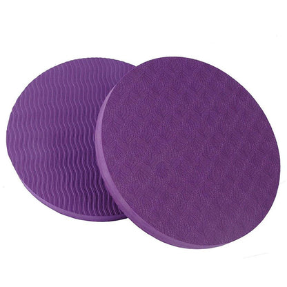 1Pair 170*15MM Portable Small Round Knee Pad Yoga Mats